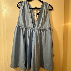 Abercrombie & Fitch Sky Blue Tie-Back Dress